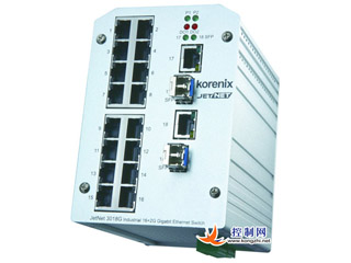 科洛理思JetNet 3018G 16+2G工业以太网络交换机