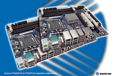 配备 45nm Intel Core2 Quad Q9400处理器的控创嵌入式主板具备卓越计算性能和高端图形性能